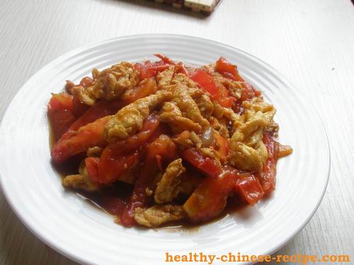 Tomato Fried Egg, heart healthy Chinese Recipe