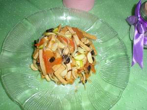 bean sprout with dried tofu stir fry recipe