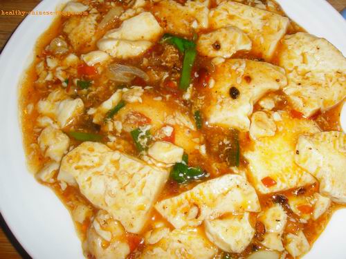 Mapo tofu, vegetarian version